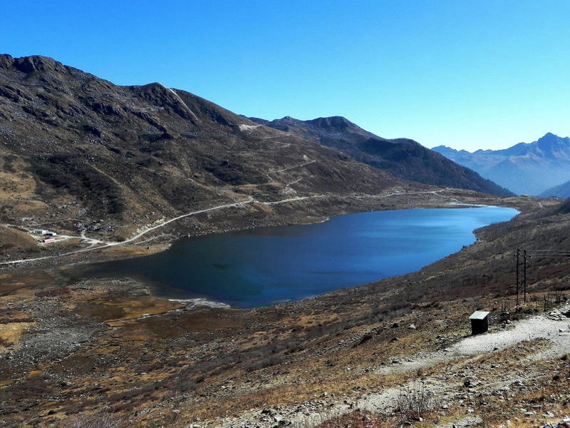 Silk Route Tour Package - Kupup Lake or Elephant Lake Sikkim with crystal clear water and mountain reflection